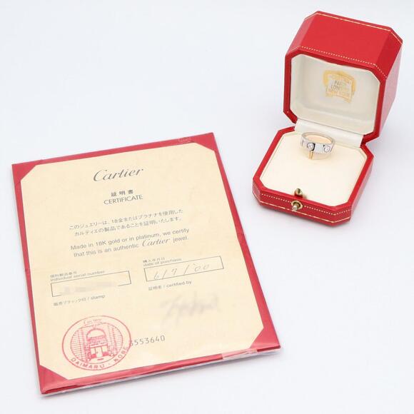 CARTIER Authentic 18k Silver Diamond Love Ring - Picture 8 of 8